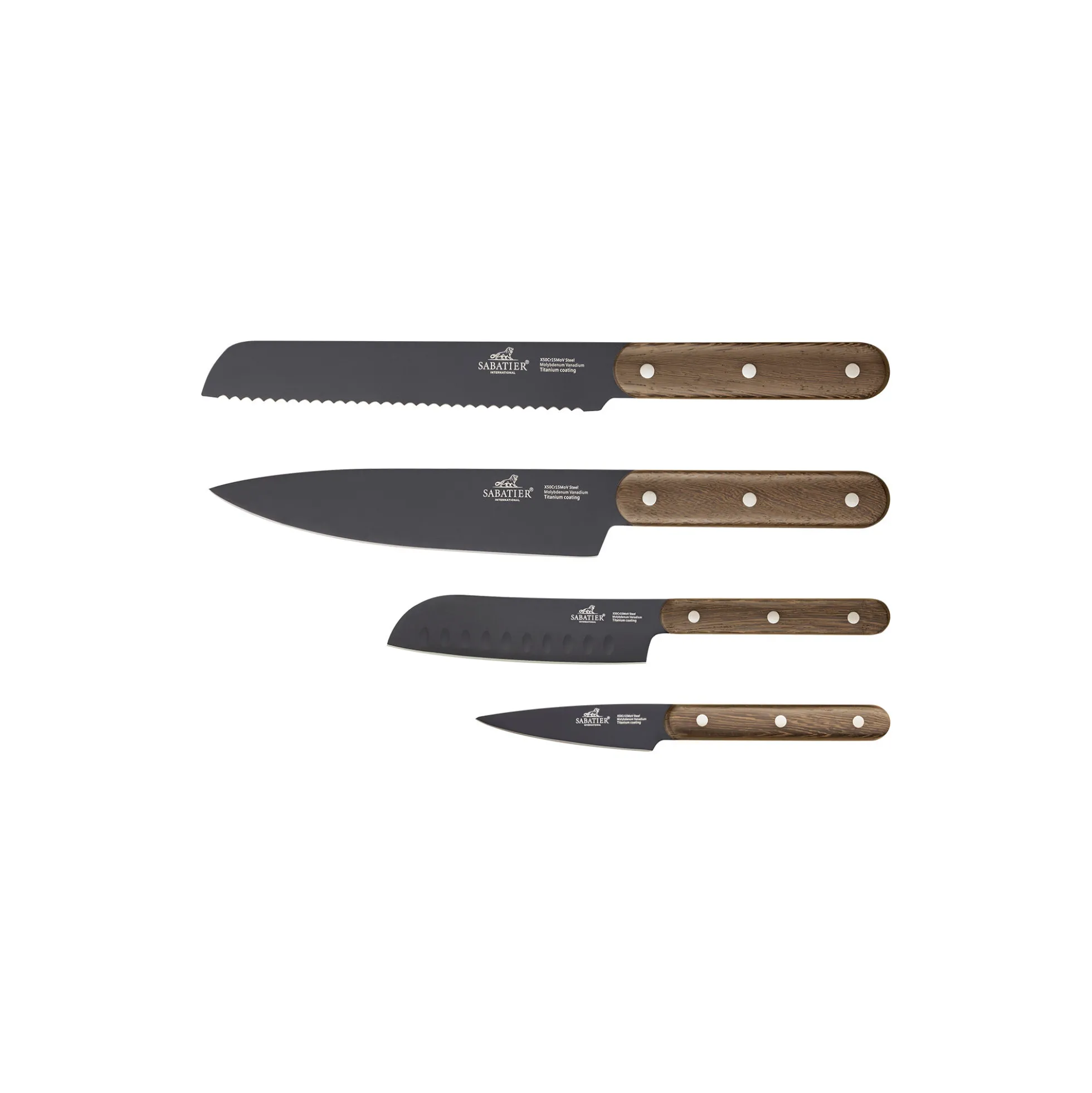 Phenix Walnut Knivsæt 4 dele