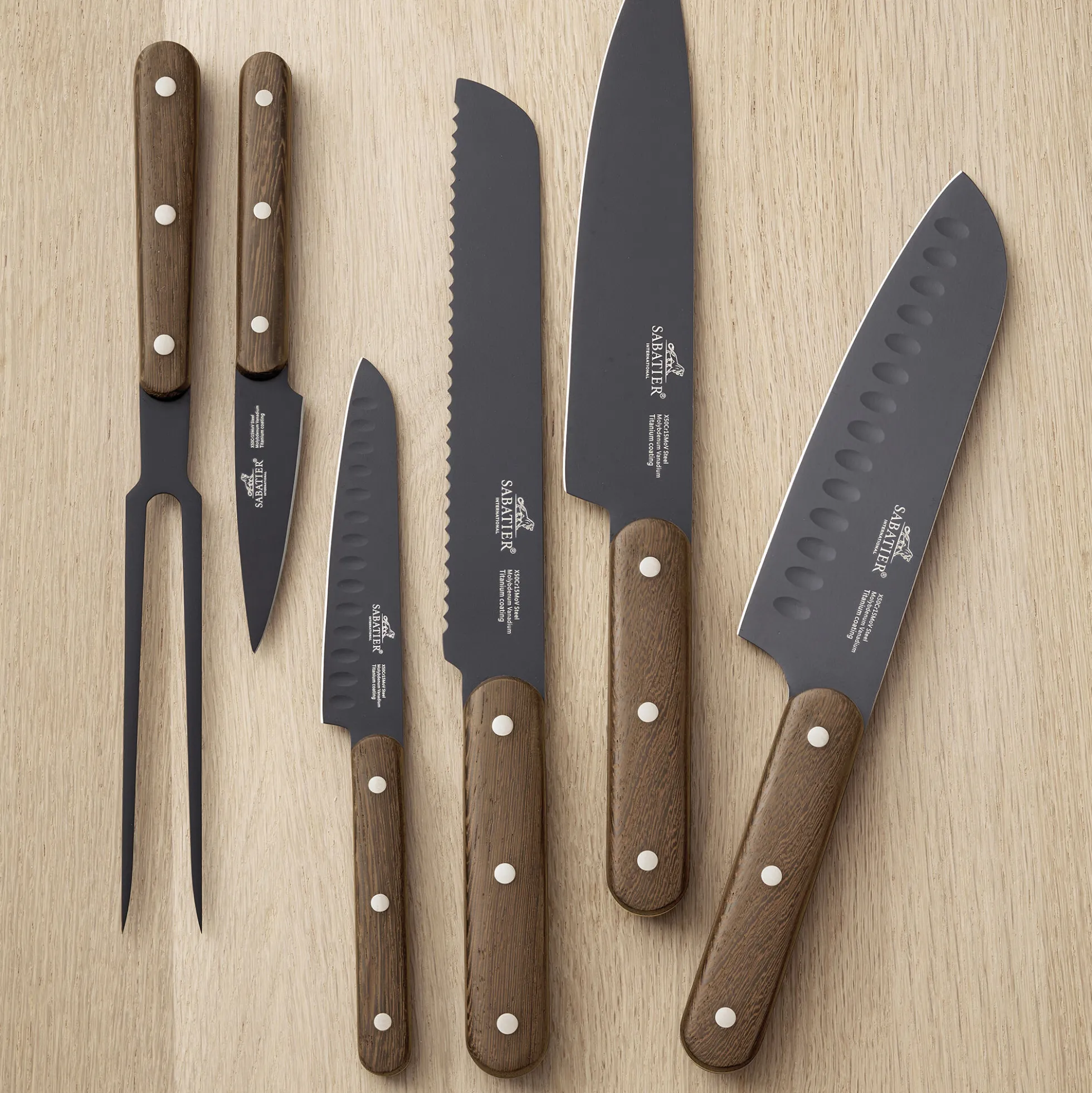 Phenix Walnut Knivsæt 4 dele