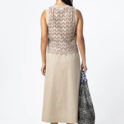 PHOEBE long skirt, sand