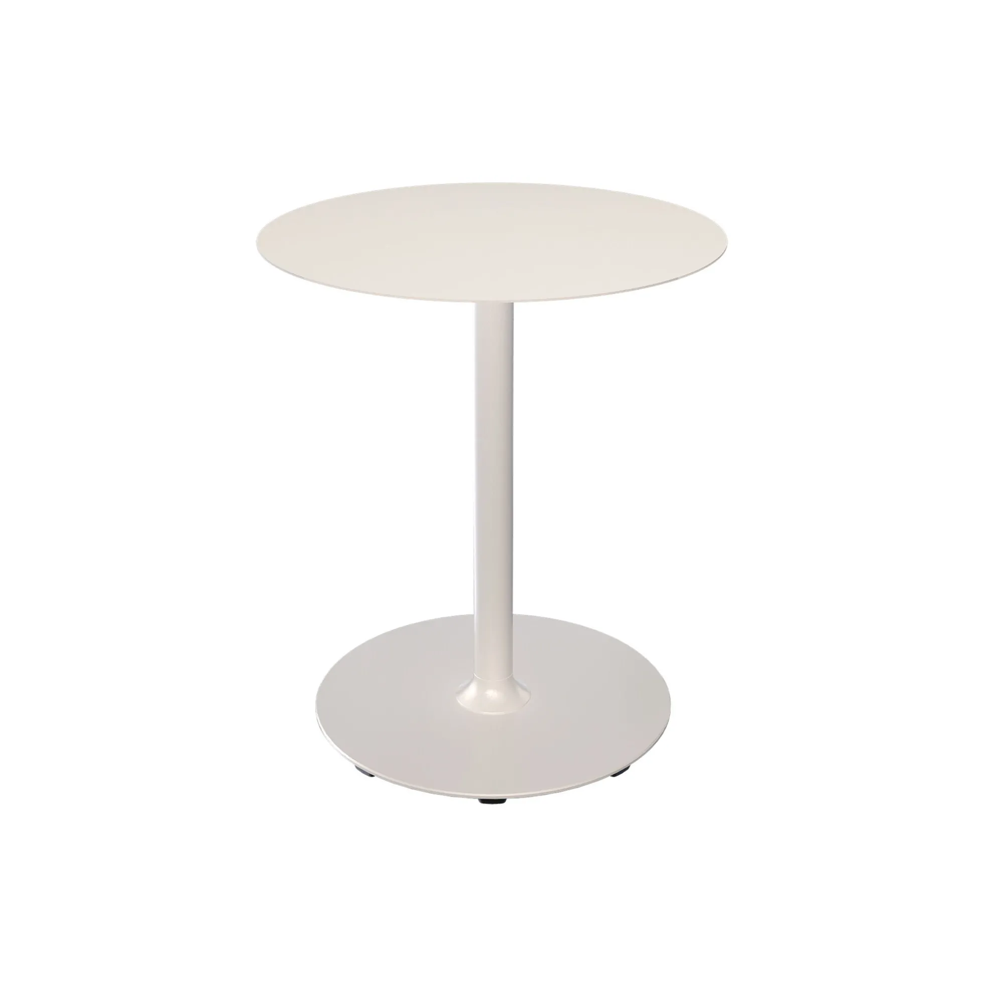 PICO Café Table with Round Base Ø 64, muted white