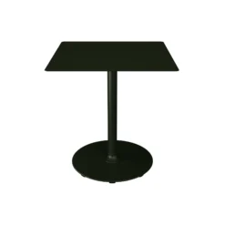 PICO Café Table with Round Base 70x70, olive green