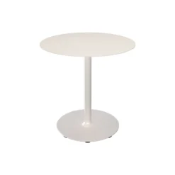 PICO Café Table with Round Base Ø 74, muted white