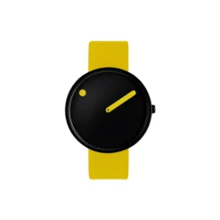 PICTO armbåndsur, black/canary yellow