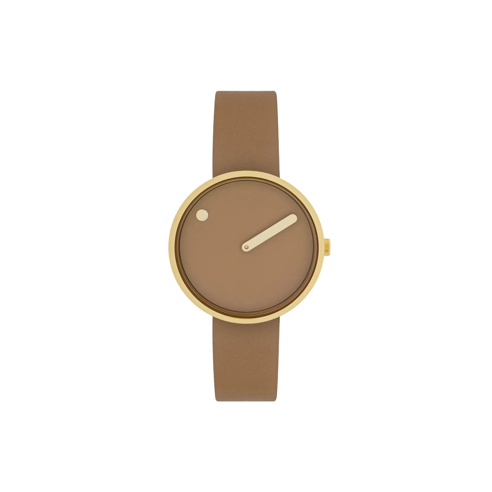 PICTO armbåndsur, cappuccino brown/gold/cappuccino brown