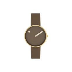 PICTO armbåndsur, mocha brown/gold/mocha brown
