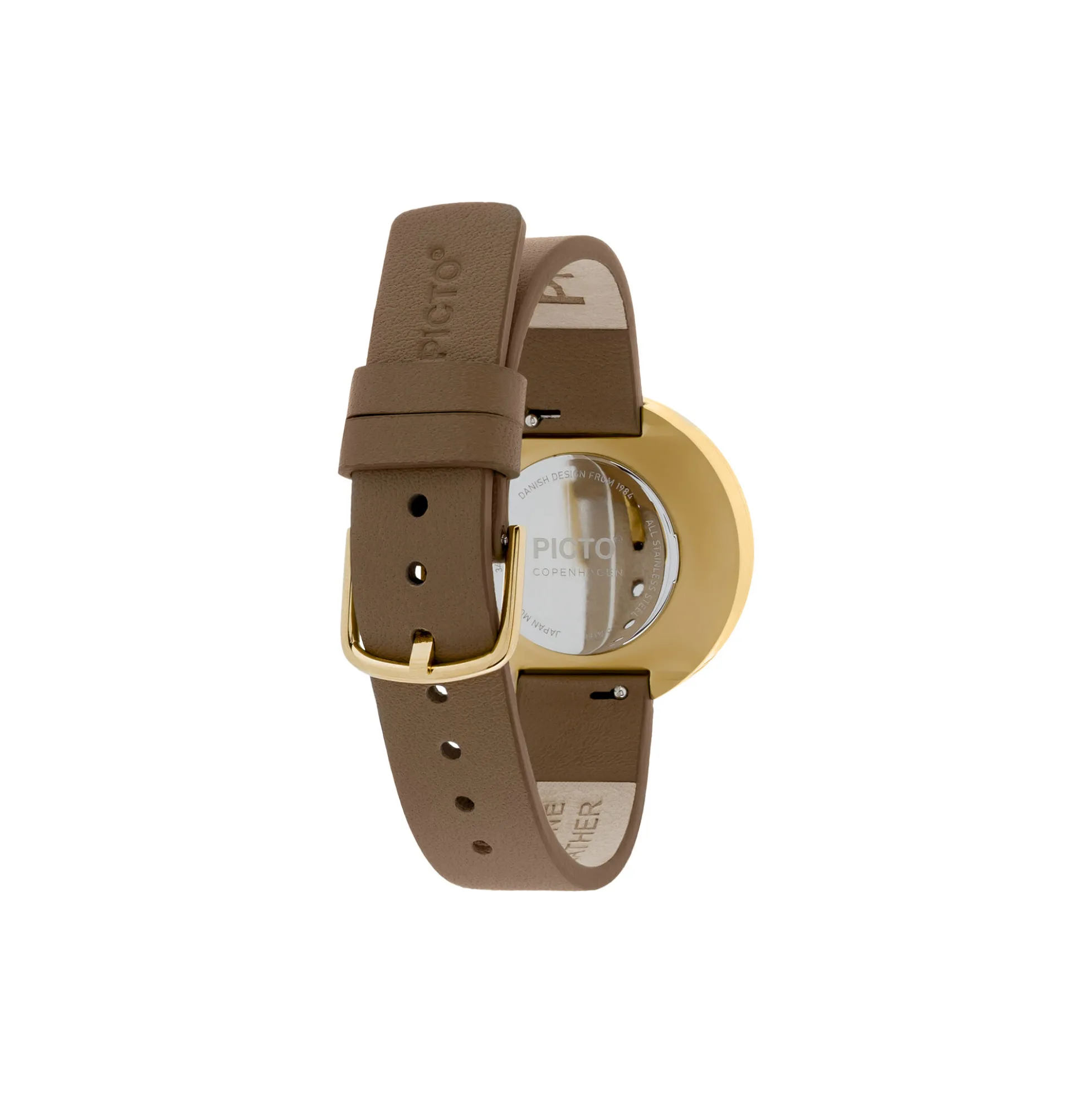 PICTO armbåndsur, mocha brown/gold/mocha brown