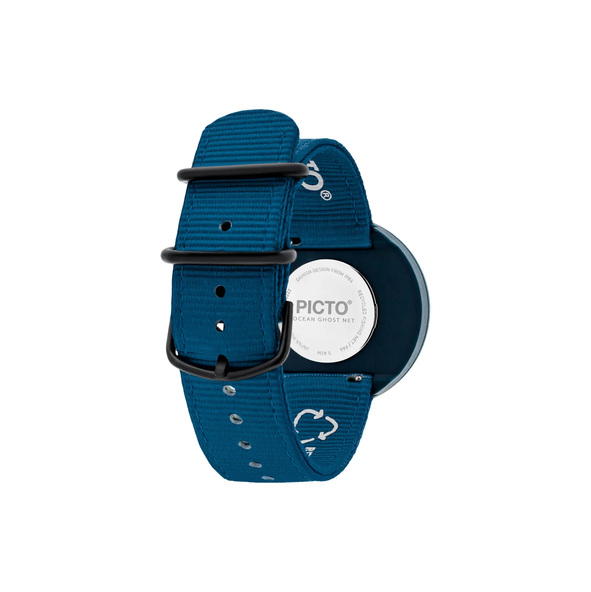 PICTO armbåndsur, paradise green/matt deep blue/deep blue