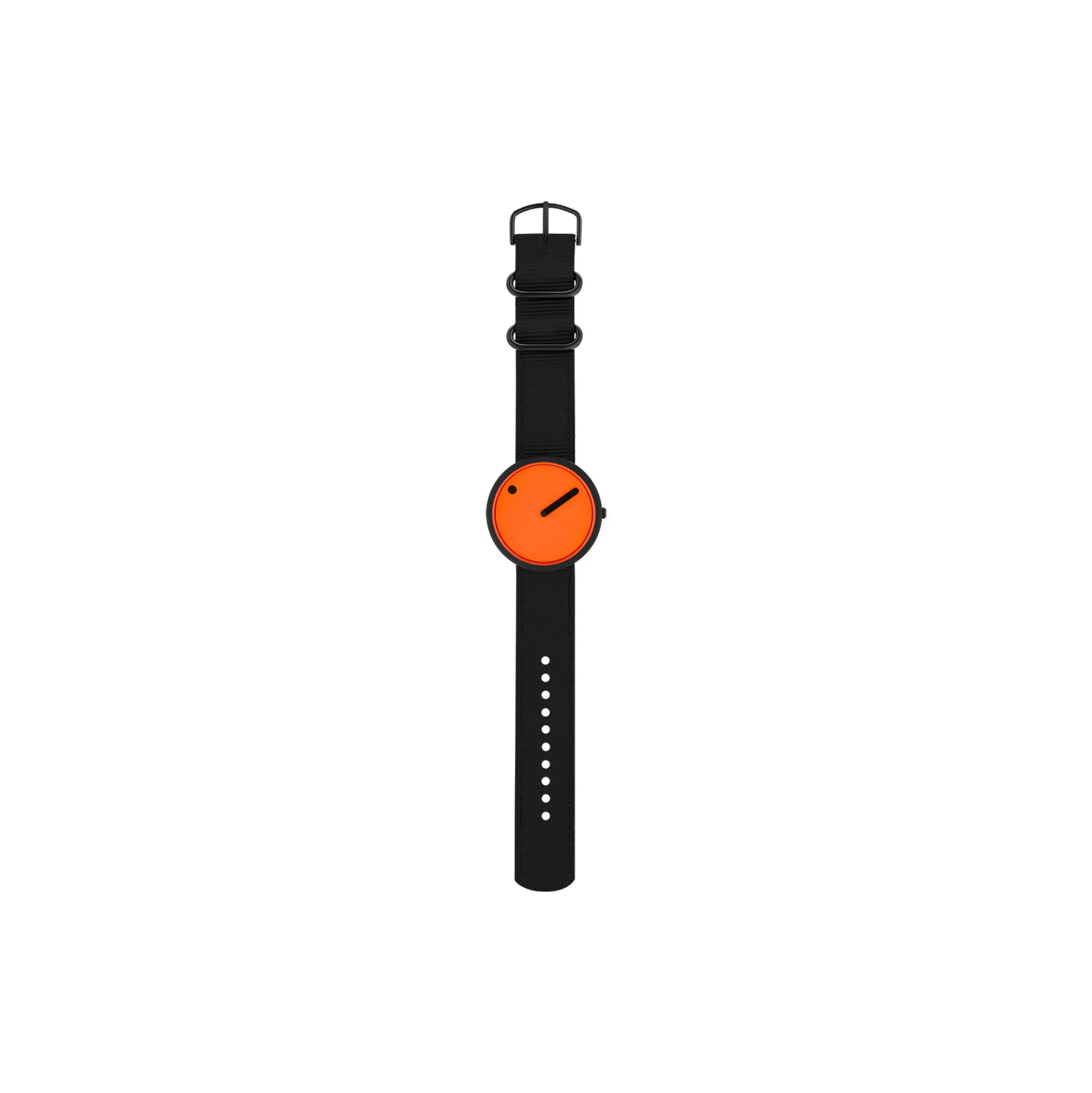 PICTO armbåndsur, signal orange/matt black/manta ray black