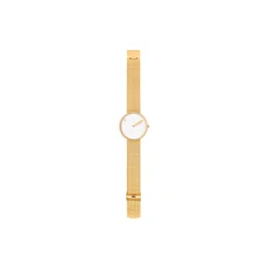 PICTO armbåndsur, white/gold/matt gold