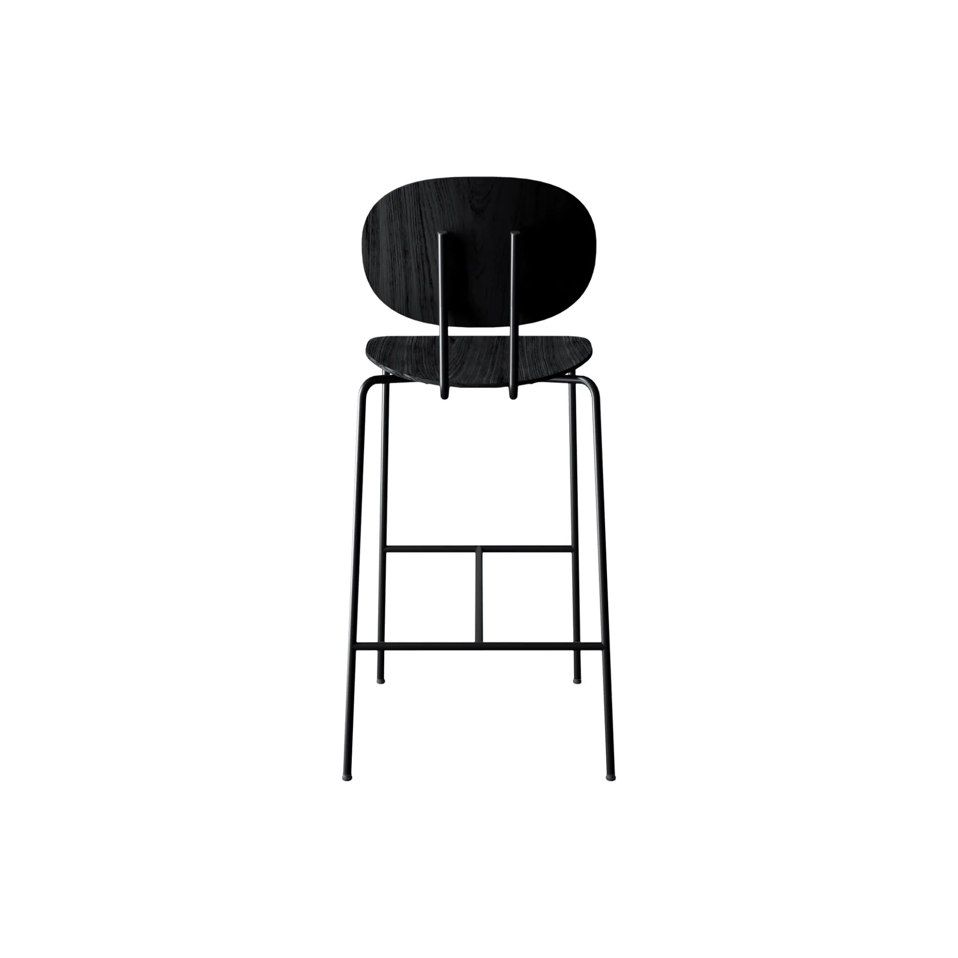PIET HEIN Bar Chair, sortlakeret eg