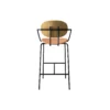 PIET HEIN Bar Chair with Arms, olieret eg/Silk Cognac