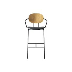 PIET HEIN Bar Chair with Arms, olieret eg/Solid Black 509