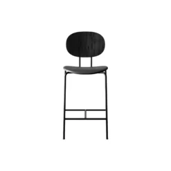 PIET HEIN Counter Chair, black lacquered oak/Solid Black 509
