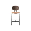PIET HEIN Counter Chair, oiled walnut/Silk Cognac