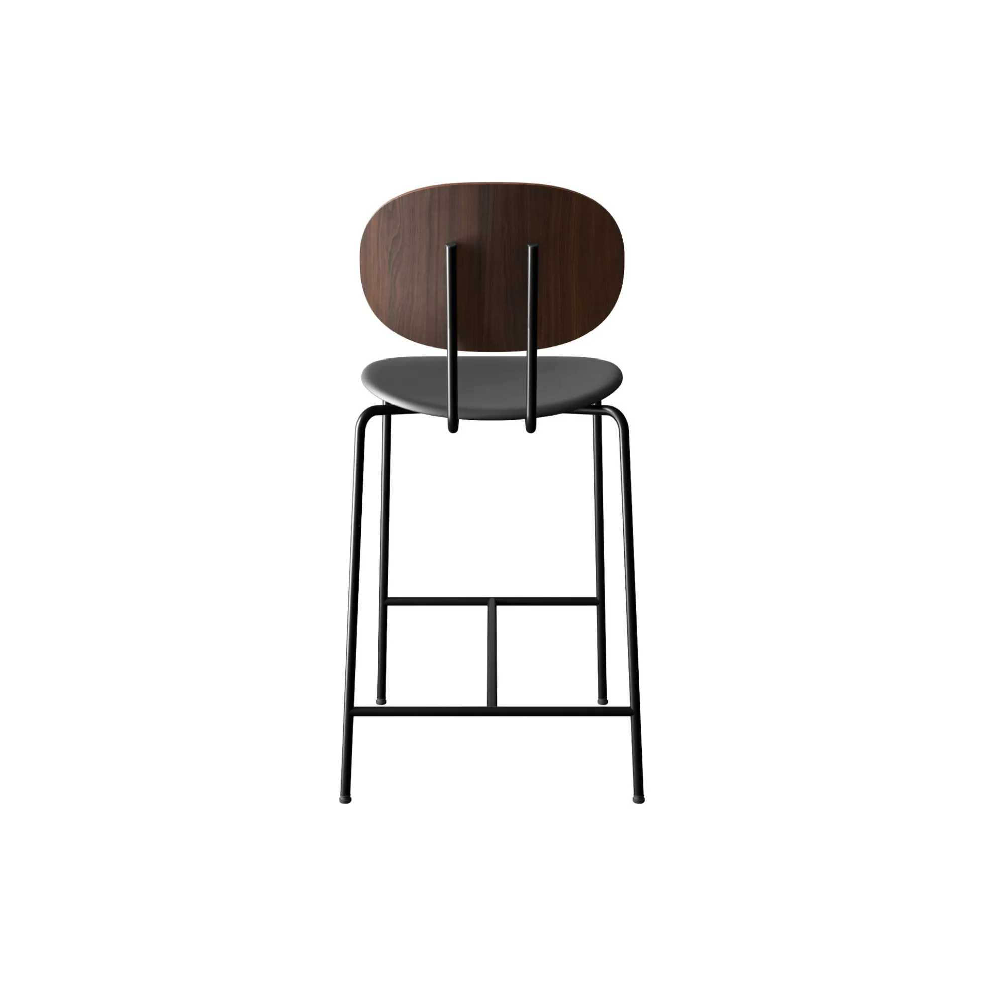PIET HEIN Counter Chair, oiled walnut/Solid Black 509