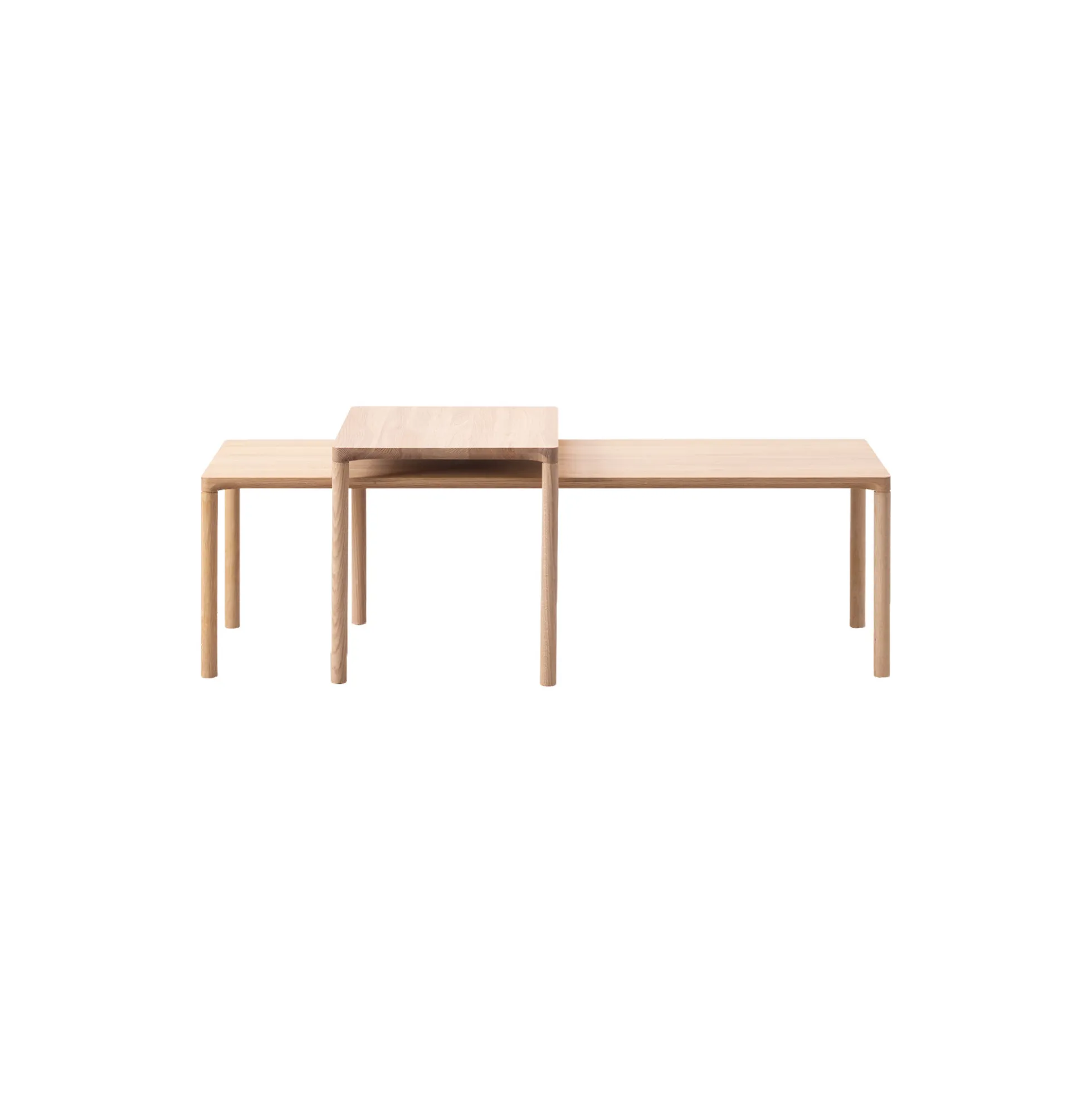 6798 Piloti Wood Coffee Table, light oiled oak