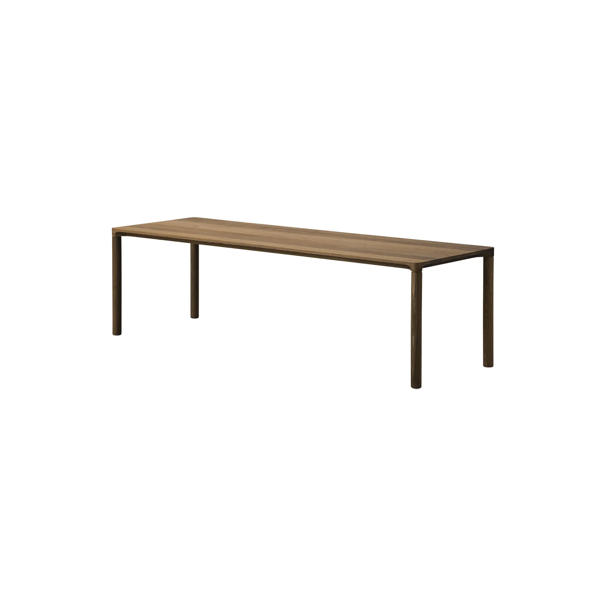 6715 Piloti Wood Coffee Table, oiled smoked oak