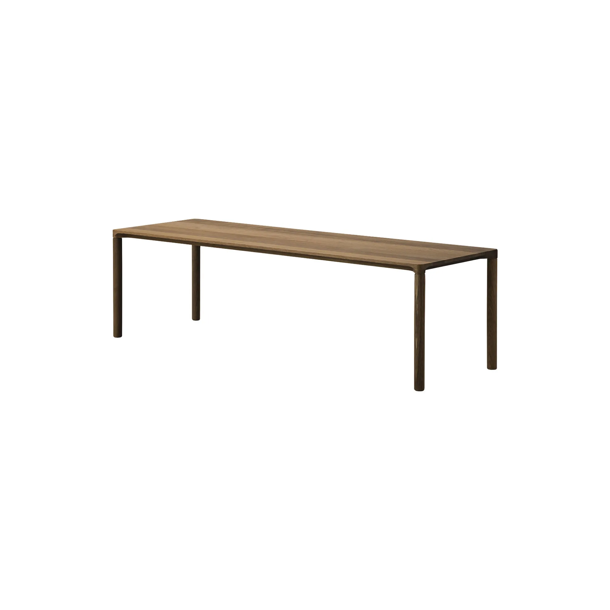 6715 Piloti Wood Coffee Table, oiled smoked oak