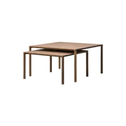 6798 Piloti Wood Coffee Table, oiled smoked oak