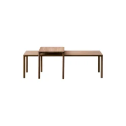 6798 Piloti Wood Coffee Table, oiled smoked oak