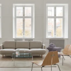 PK23™ loungestol, lakeret eg/stål