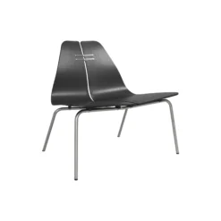 PK23™ loungestol, sortfarvet ask/stål