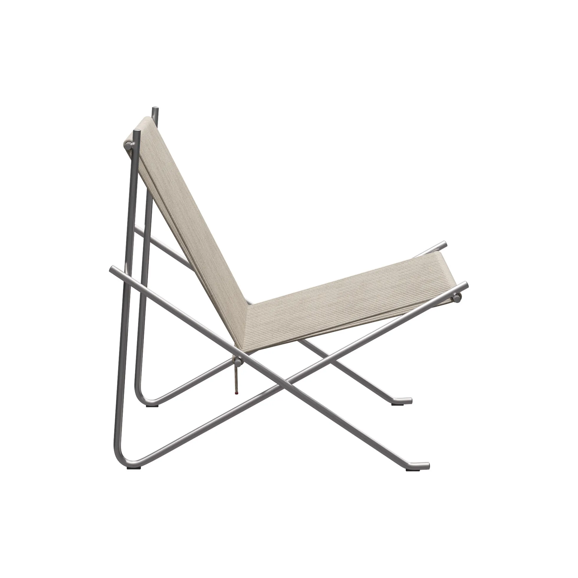PK4™ stol, matpoleret rustfrit stål/natur