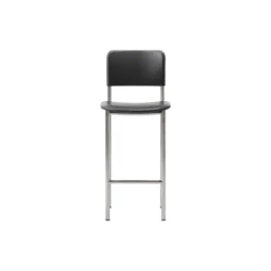Plan Barstool Fully Upholstered, brushed steel/Omni 301