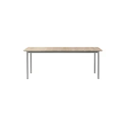 Plan Table Extendable, light oiled oak/brushed steel