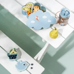 Playground snack & madkasse med drikkedunk, blue