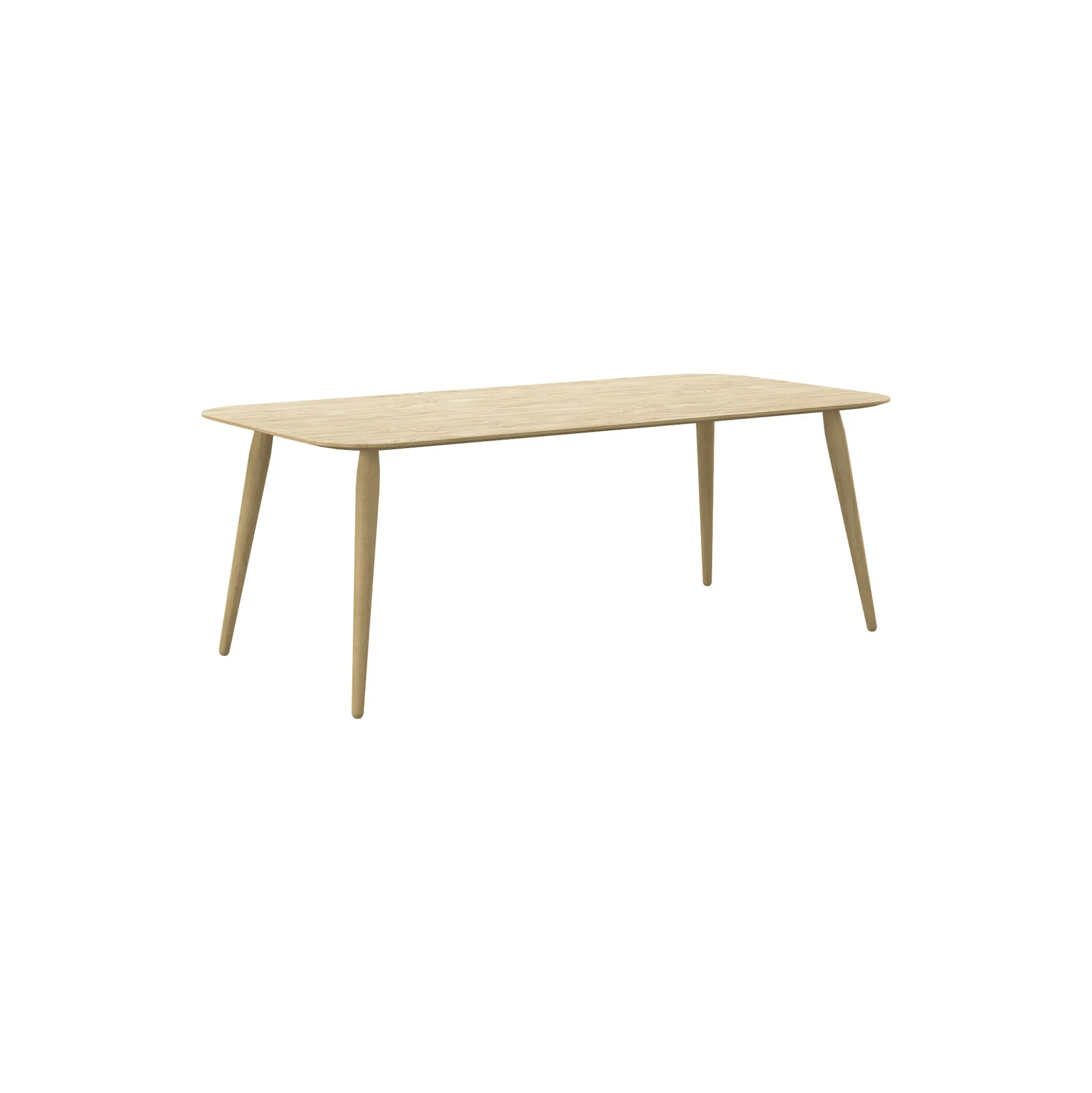 PLAYrectangular sofabord, hvidolieret eg