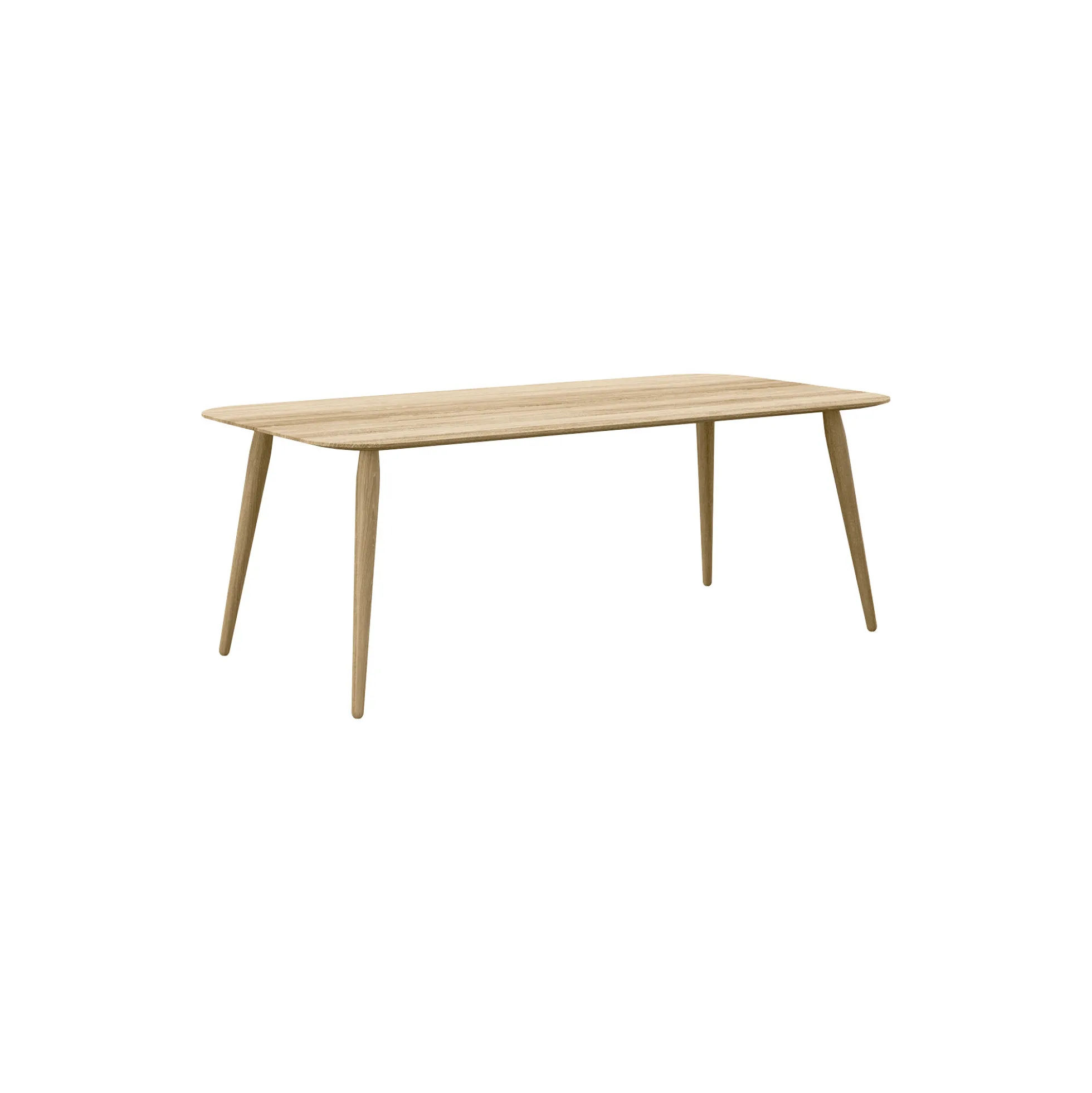 PLAYrectangular sofabord, naturolieret eg