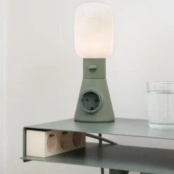 Plug-in Lamp, mossy green
