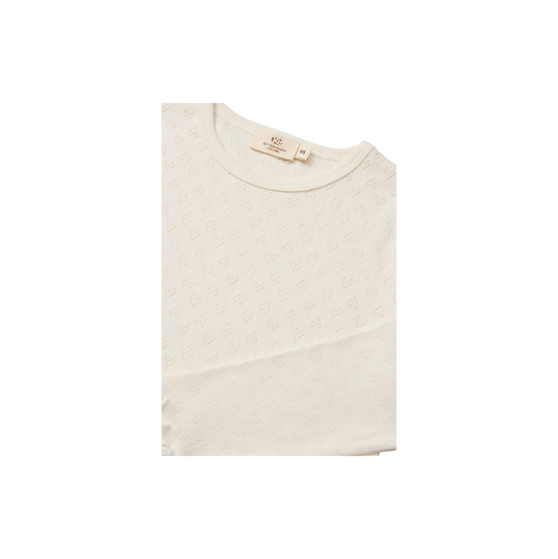 Pointelle Heart LS Tee