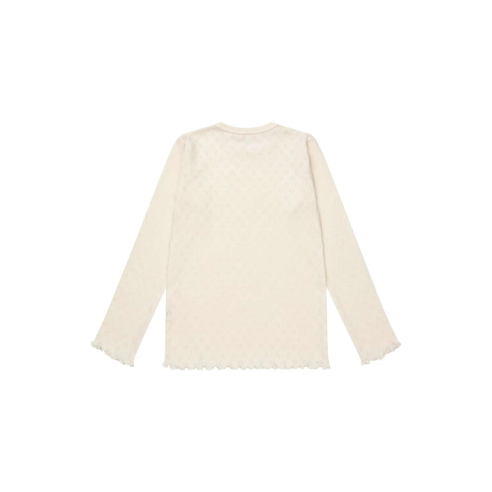 Pointelle Heart LS Tee