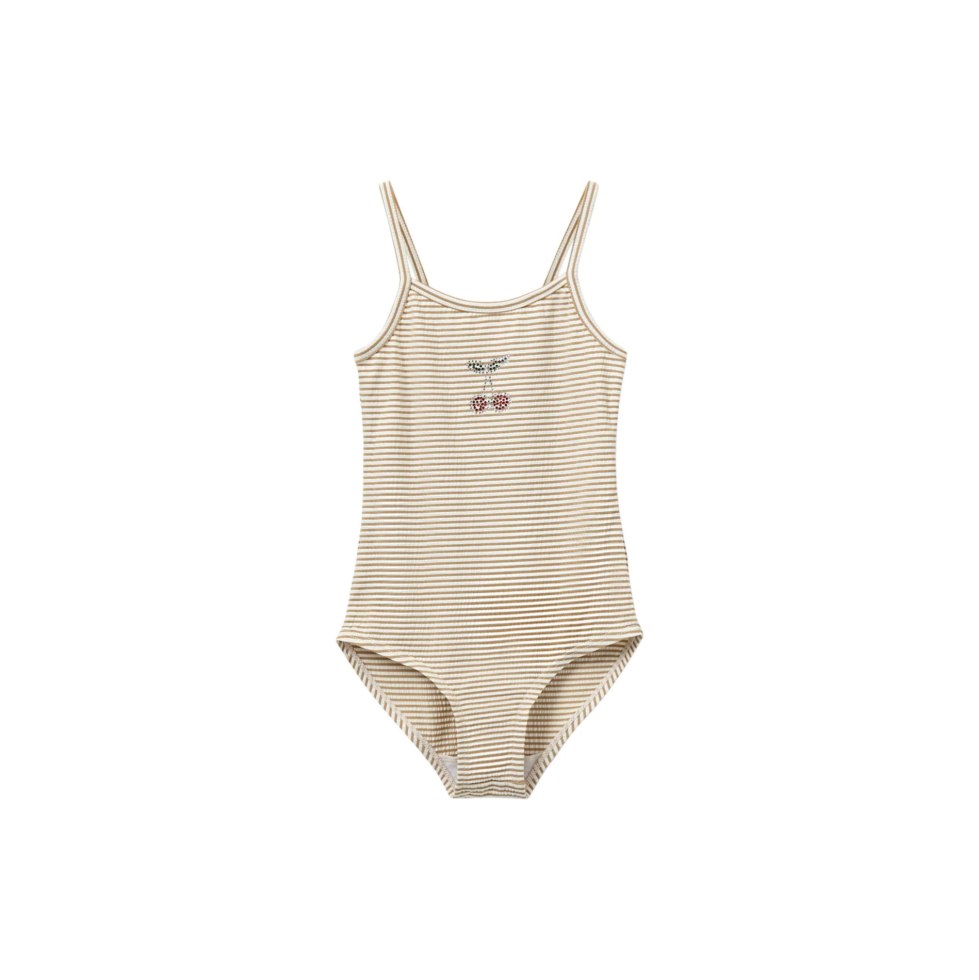 PollyKB Swimsuit, warm stone stripe
