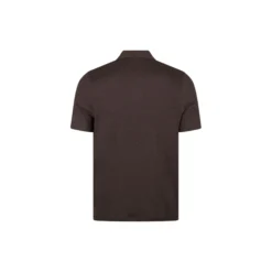 Polo Shirt Linen Stretch , dark brown
