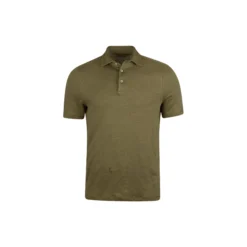 Polo Shirt Linen Stretch , green