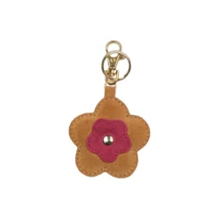 Portobello Bag Charm, camel/pink