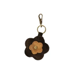 Portobello Bag Charm, chocolate brown/camel