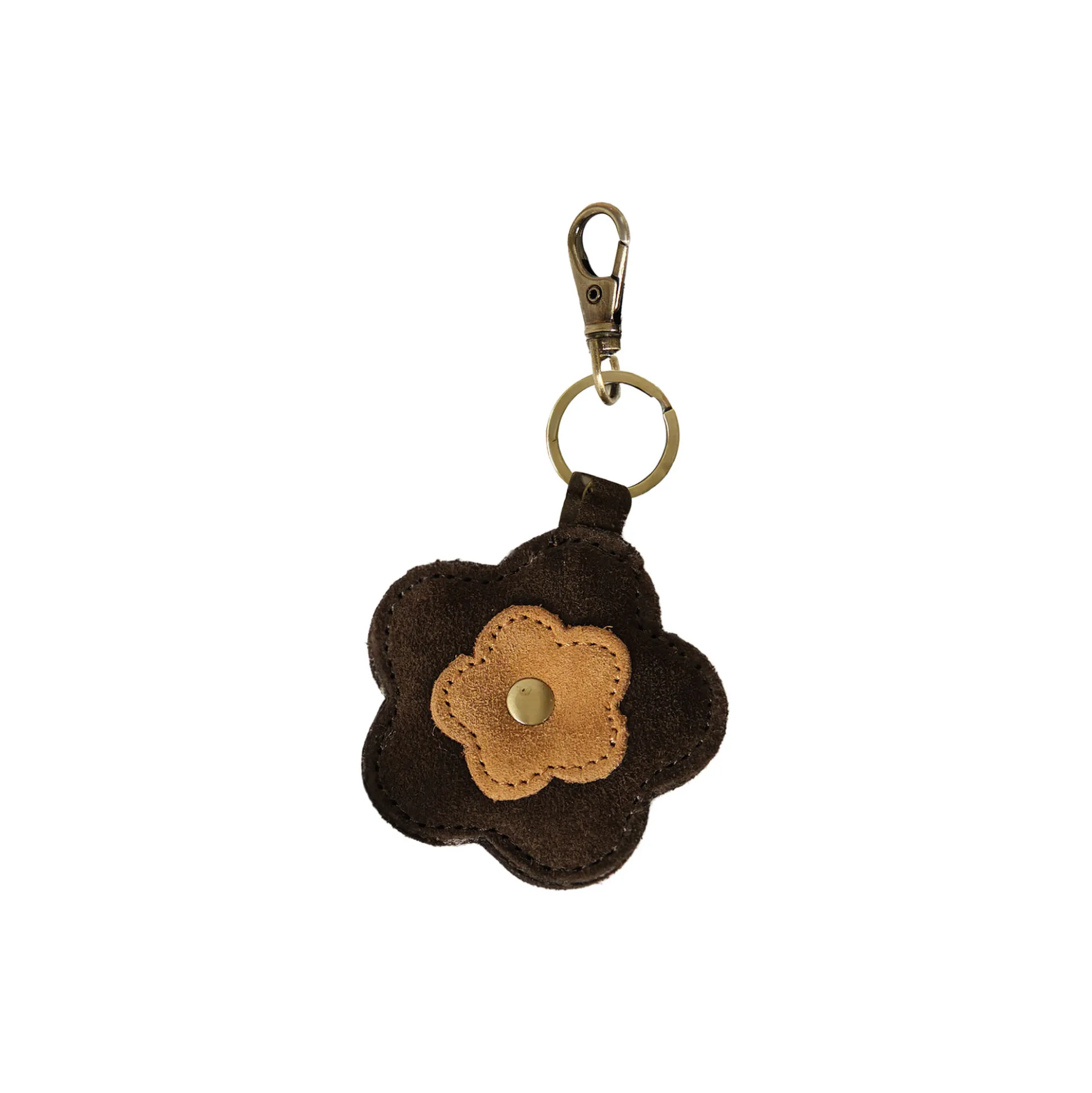 Portobello Bag Charm, chocolate brown/camel