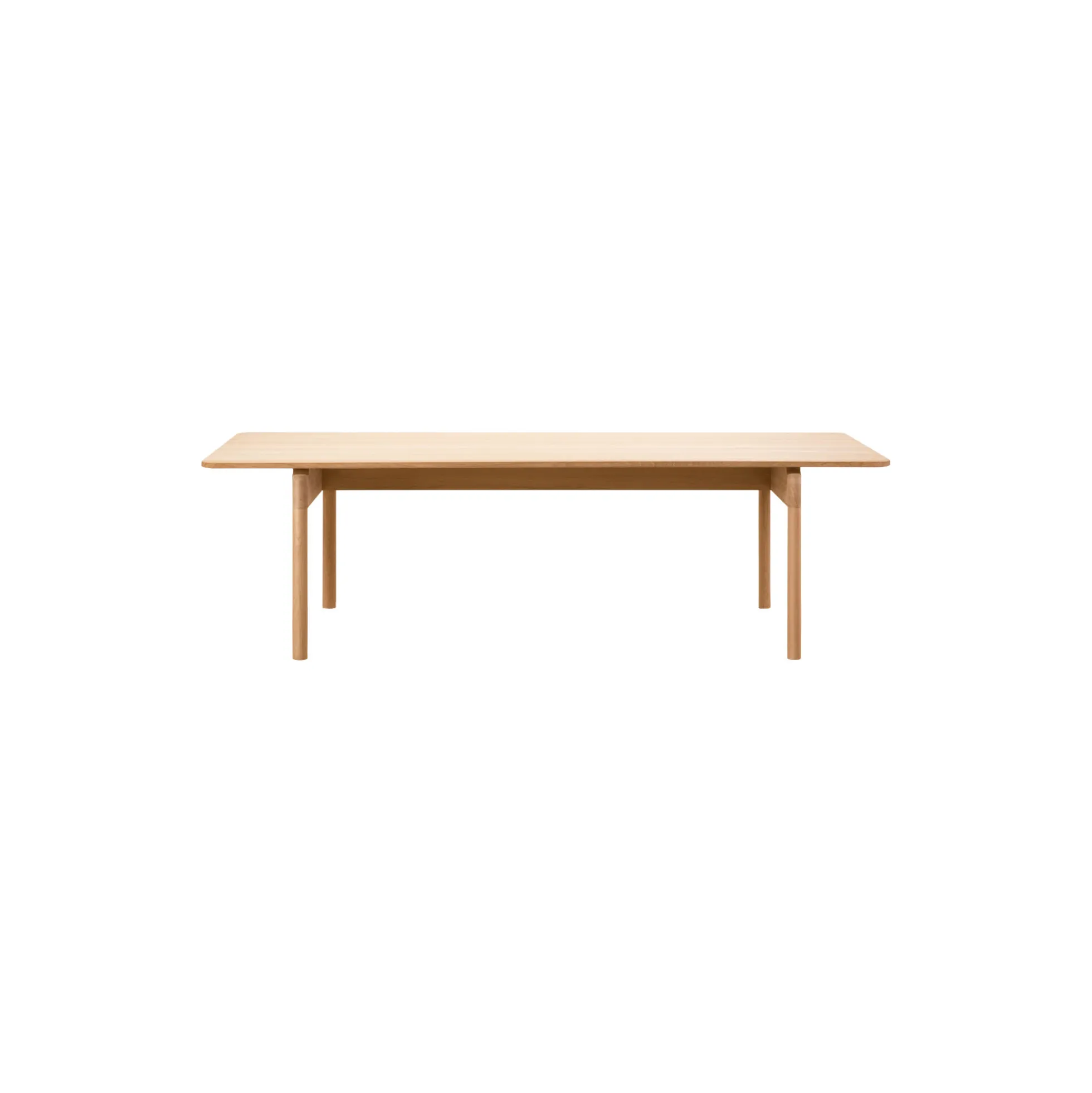 Post Table 270 cm, lacquered oak