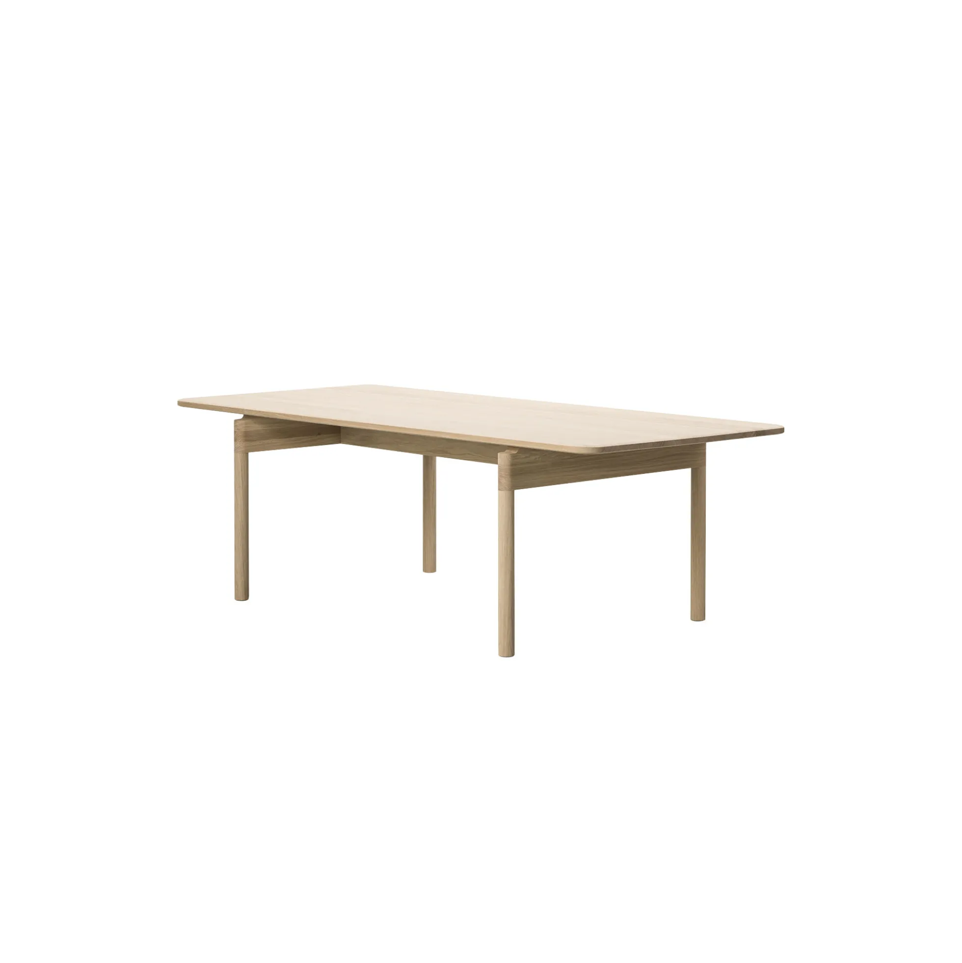 Post Table 225 cm, soap treated oak