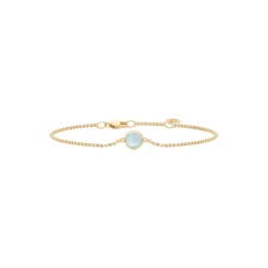 Primini Armbånd, gold/milky aqua