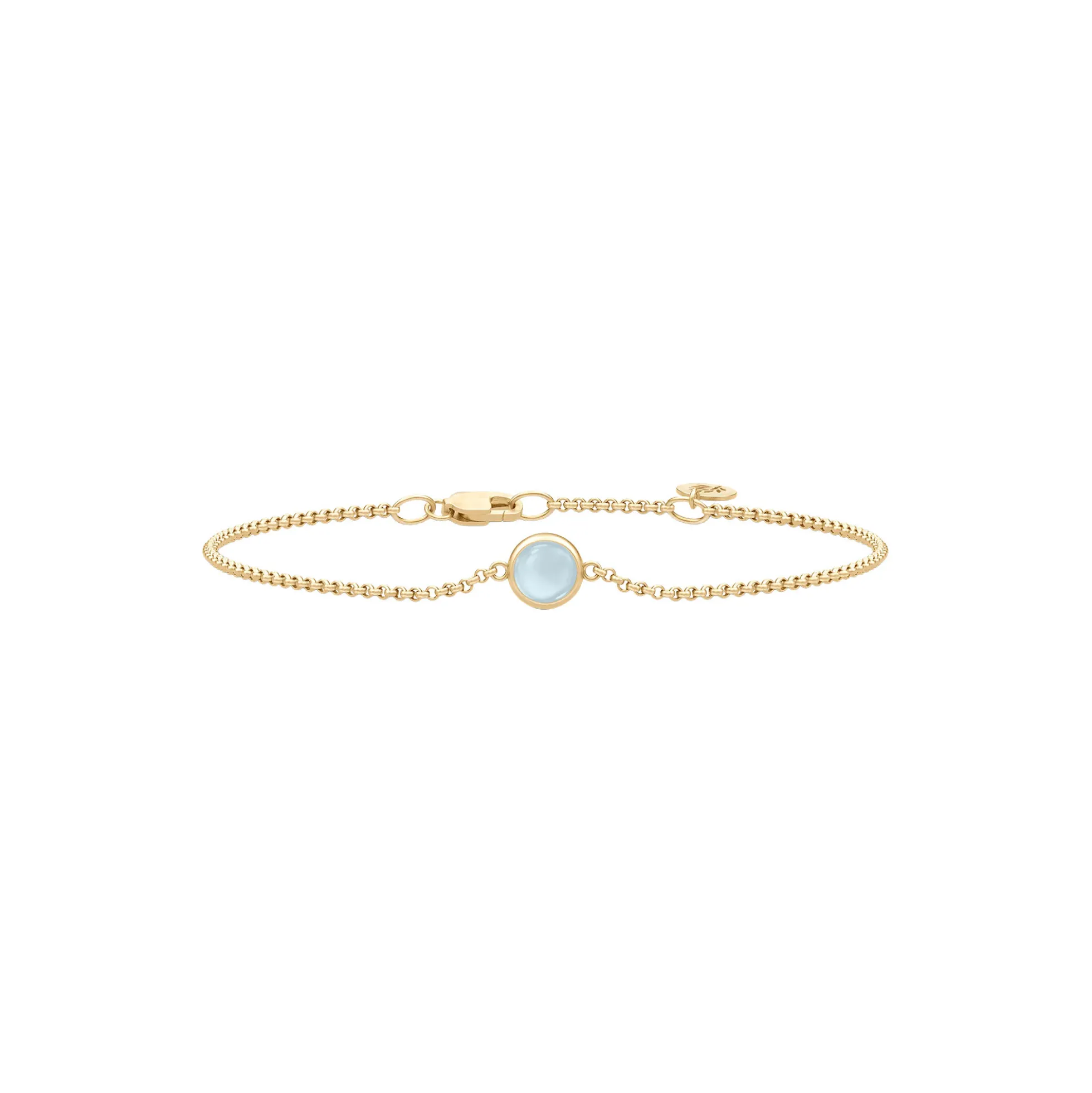 Primini Armbånd, gold/milky aqua