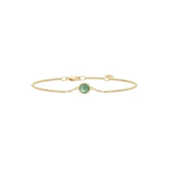 Primini Armbånd, gold/turmalin