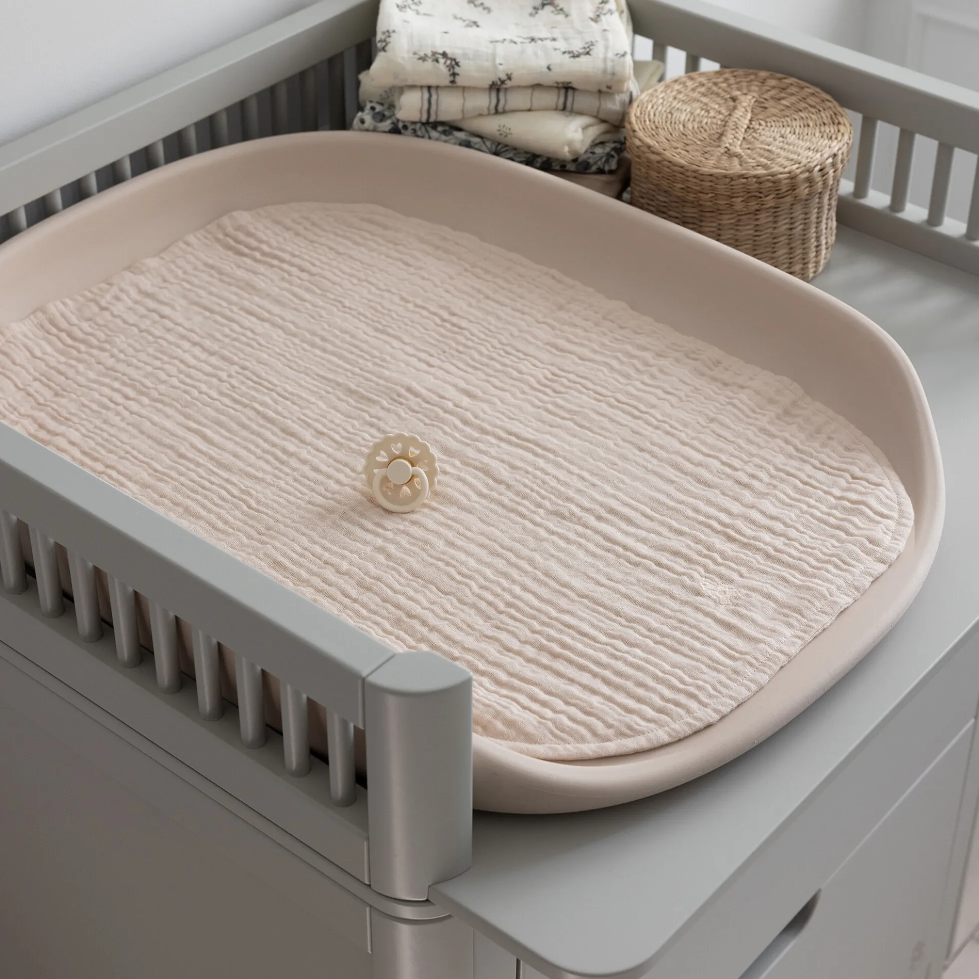 Pusleunderlag muslin, rose
