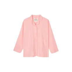 Pyjamas Shirt Seersucker, pink