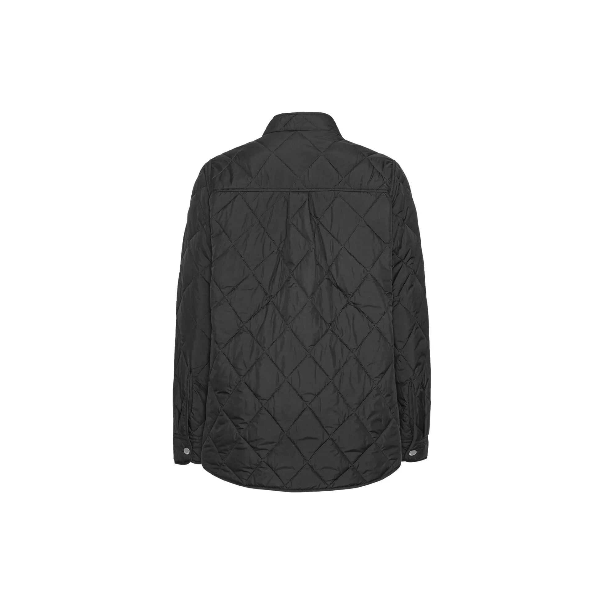 Quilted Shirt Jacket, dark indigo