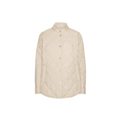 Quilted Shirt Jacket, light camel